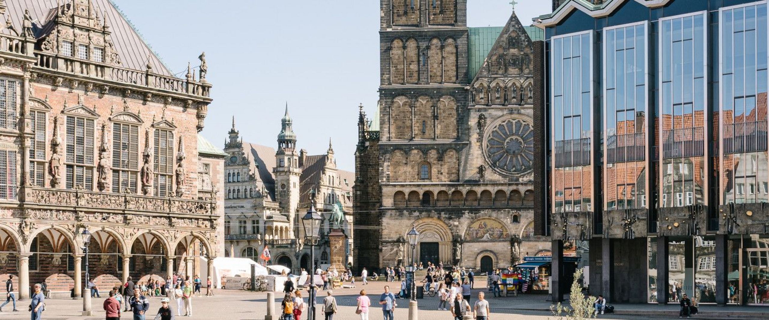 Blick auf den Bremer Marktplatz und den Dom