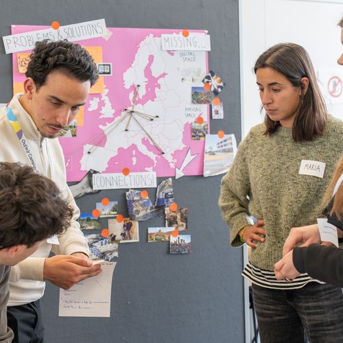 Outer Campus BIP Workshopsituation von Studierenden