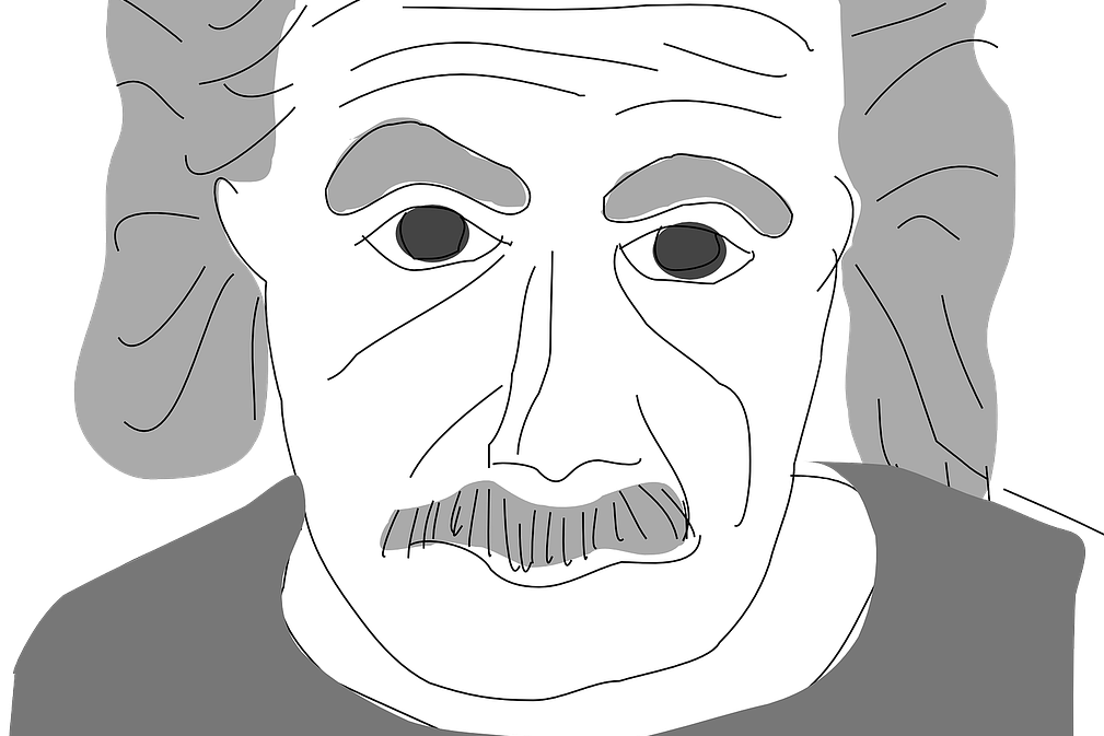 Pixabay von Albert Einstein Zeichnung von Albert Einstein