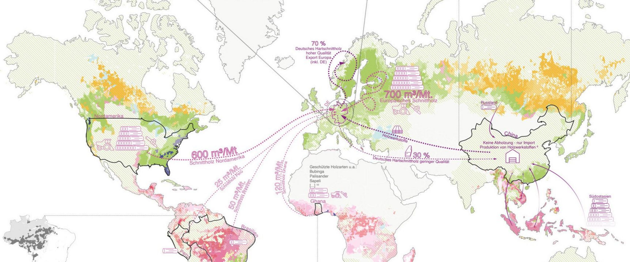 Infografik der Ausstellung Material / Matter(s)! von Christin Albrecht und Larissa Teifel