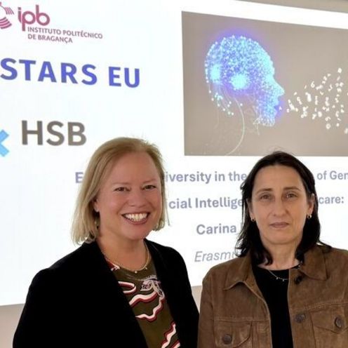  Dr. phil. Wiebke Scharff Rethfeldt und Prof. Carina Rodrigues vom Instituto Polit&eacute;cnico de Bragan&ccedil;a