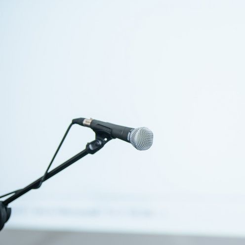 Ein Mikrofon.