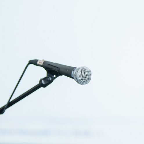 Ein Mikrofon.