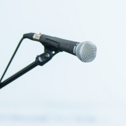 Ein Mikrofon.