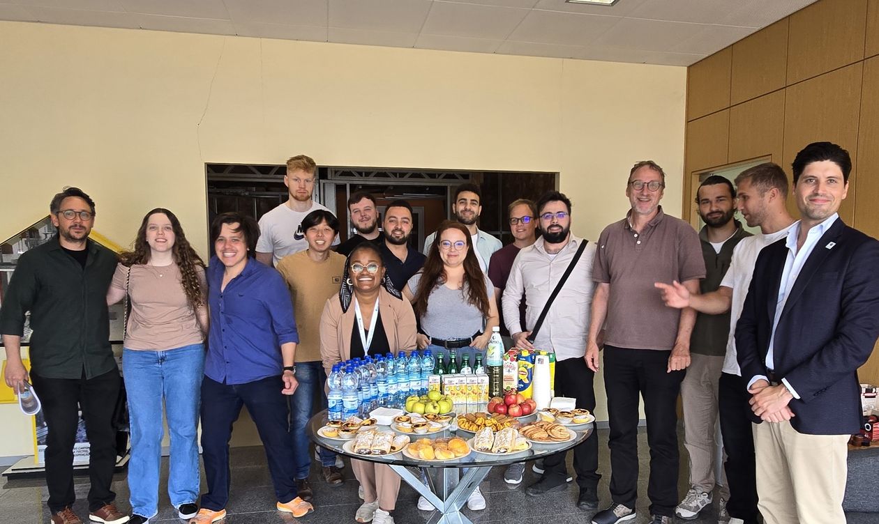 Gruppenbild des CBL mit Studierenden der Masterstudiengänge des Bauingenieurwesens am Polytechnischen Instituts Bragança (IPB) und der Hochschule Bremen (HSB). Foto: HSB / Gonca Efe-Şahantürk