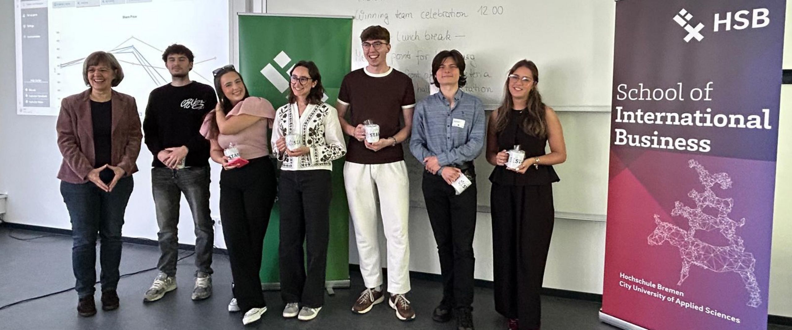 BIP Martina Röhrich Winning Team Das Bild zeigt das Gewinner Team des Planspiels.