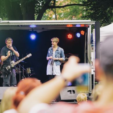 Bühnenauftritt auf der Breminale.