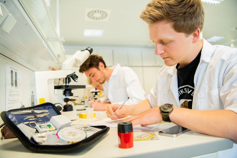 Studierende Studenten im Labor