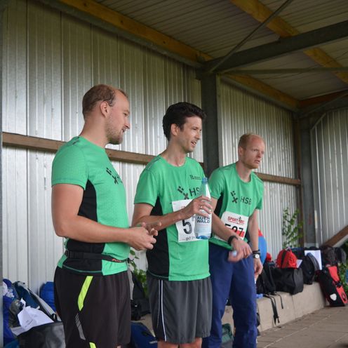 Eine Gruppe von 3 L&auml;ufern.