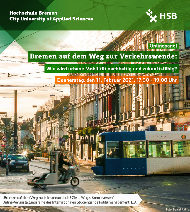 Flyer zum Onlinepanel Verkehrswende