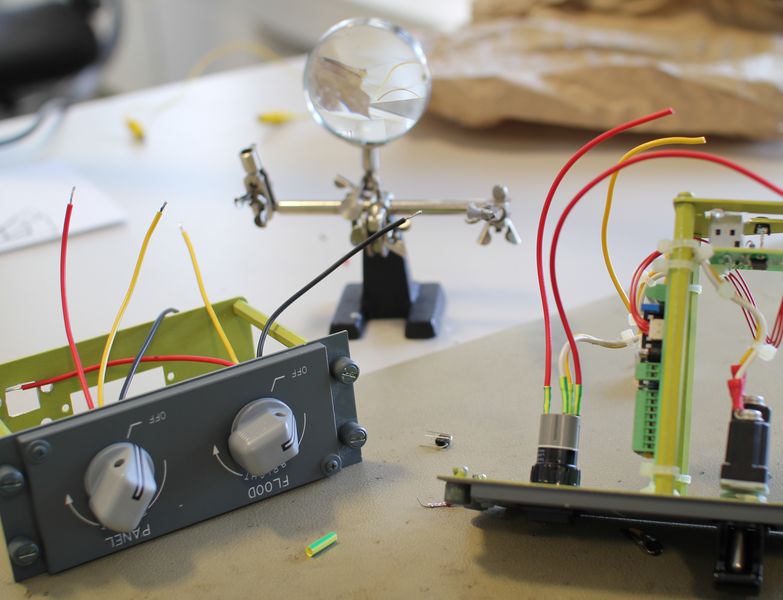 Flugsimulator Detailansicht Switch