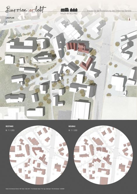 1. Preis | Birte Büntemeier: „Barrien erlebt“ Bauen im Bestand – Impulse für die Revitalisierung des Ortskernes Barriens