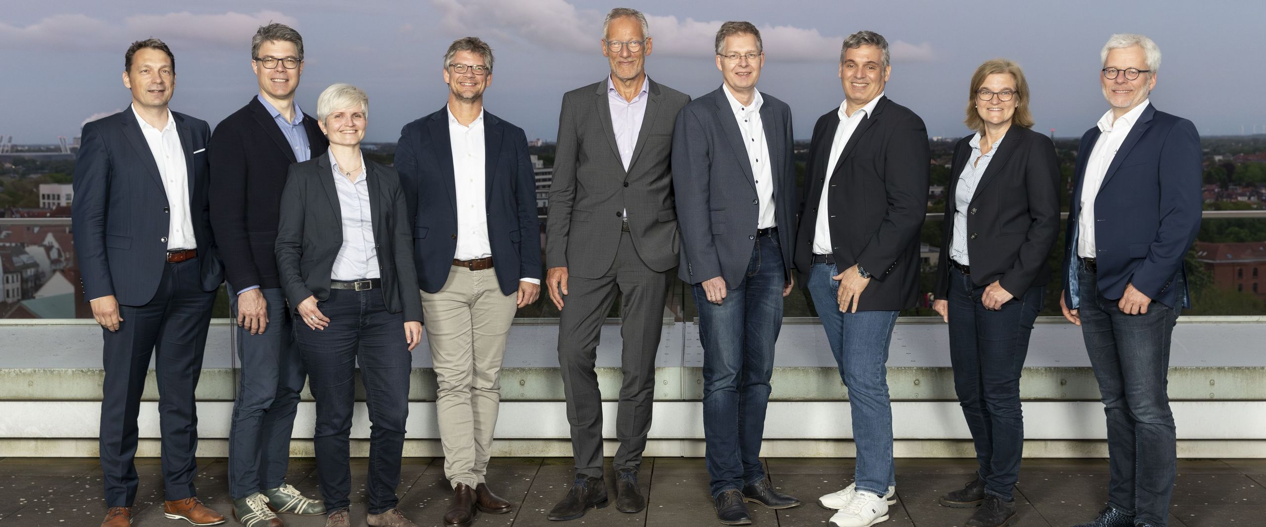 Gruppenbild des neuen Vorstandes der Ingenieurkammer Bremen