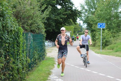 Ein L&auml;ufer beim Trainingslager Waren 2020.