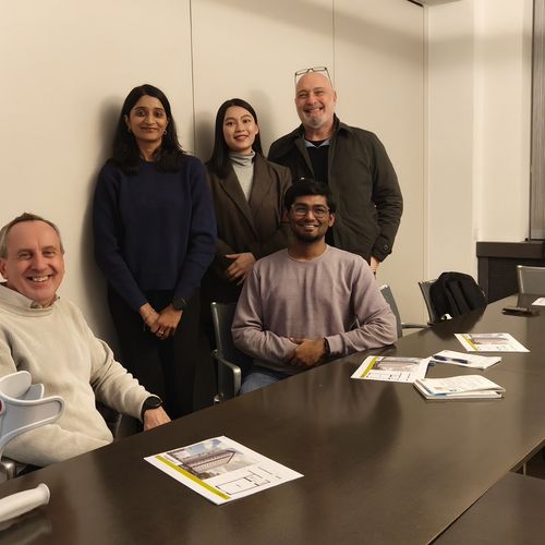 Studierenden der Hochschule Bremen mit Rektoren der Hochschulen Bremen und Bremerhaven