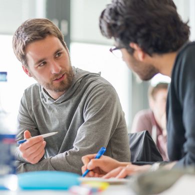 Studierende lernen