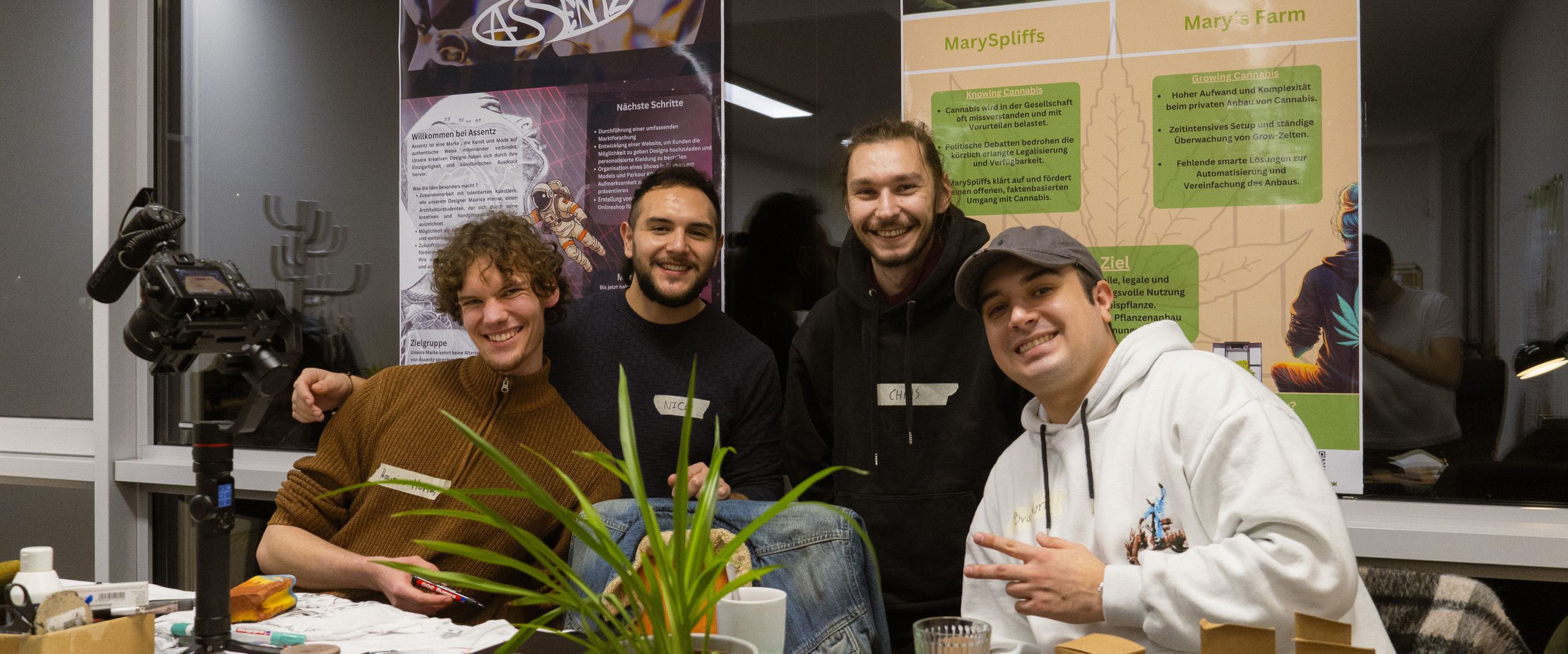 Ein Gr&uuml;ndungsteam im FreiRAUM