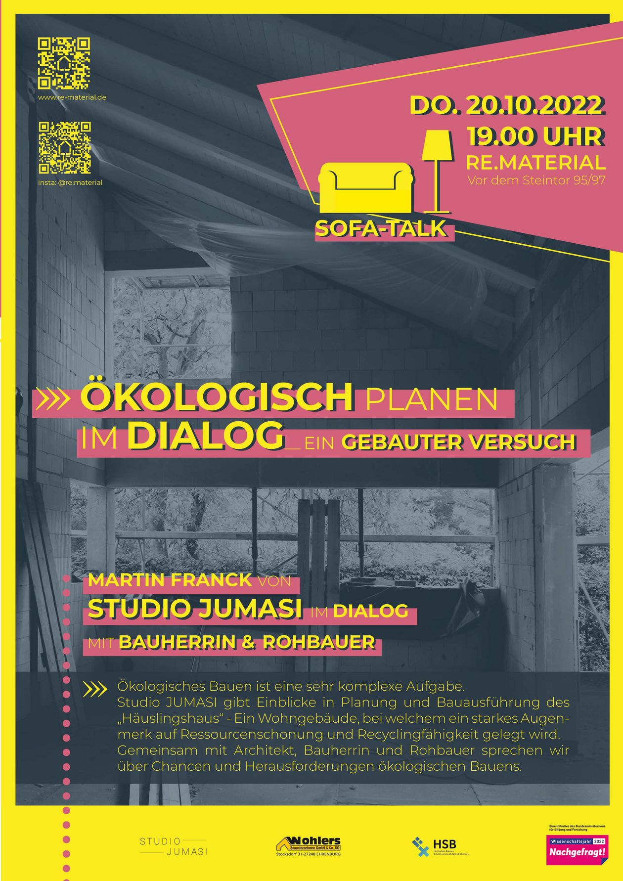 Plakat zur Veranstaltung. Abbildung: RE.MATERIAL
