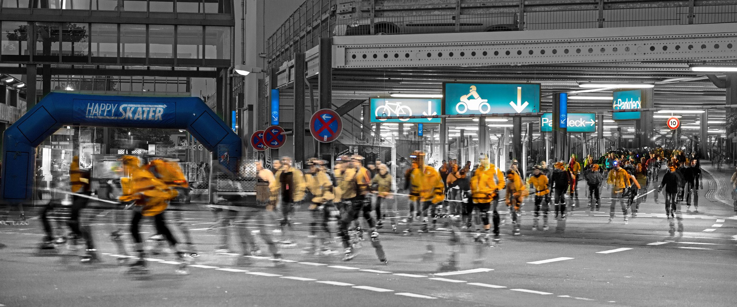 Skaterinnen und Skater unterwegs