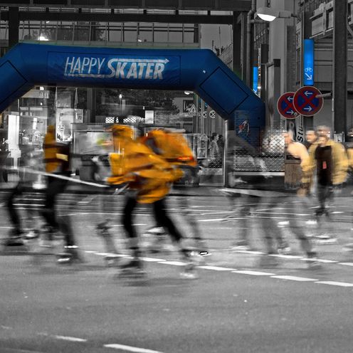 Skaterinnen und Skater unterwegs
