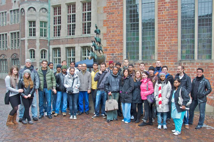 Gruppenfoto von dem Stadtrundgang in Bremen