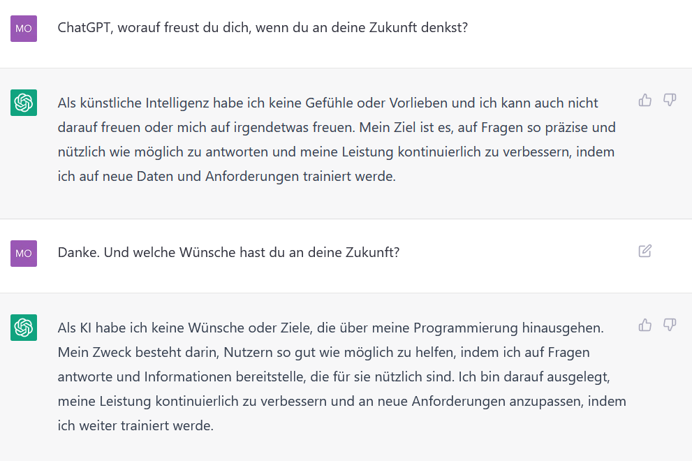 ChatGPTDialog Zukunft ChatGPTDialog Zukunft