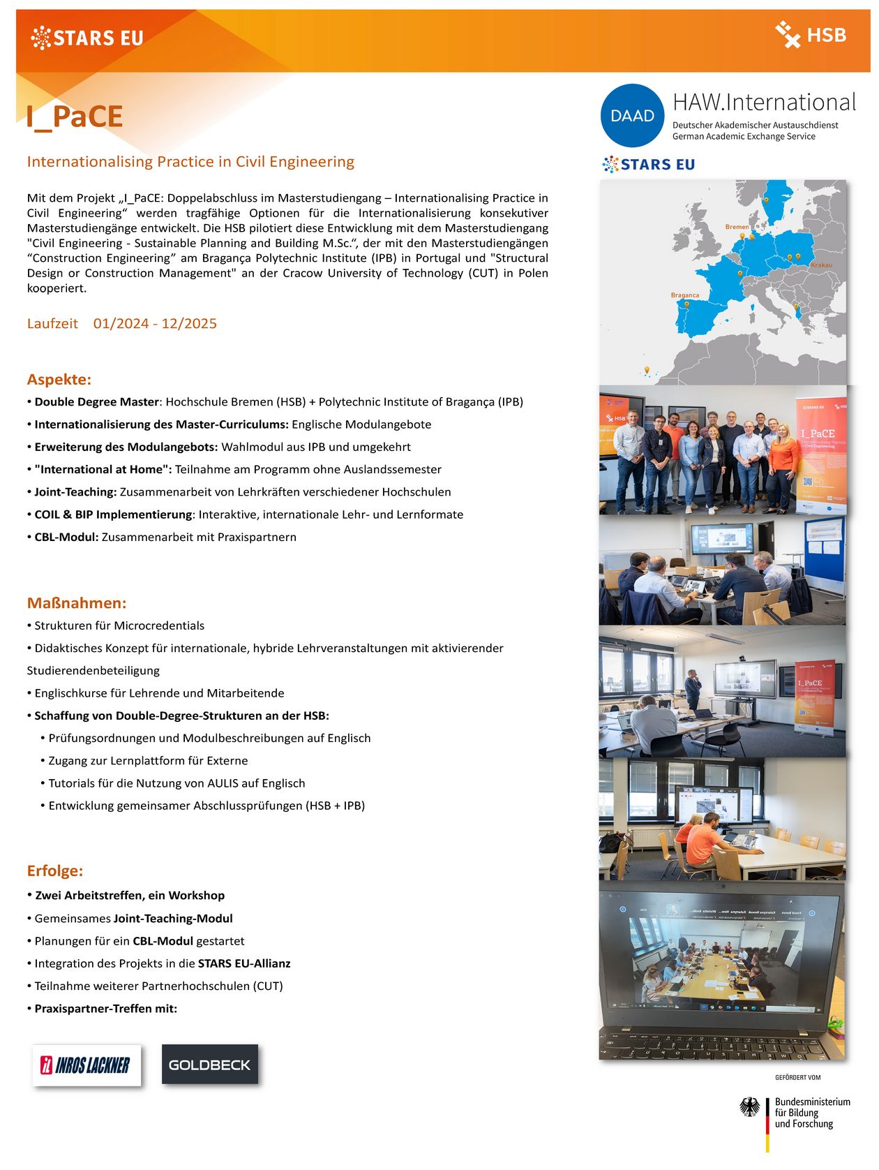 Poster für die Posterpräsentation auf der Tagung 5 Jahre HAW.International am Karlsruher Institut für Technologie (KIT).