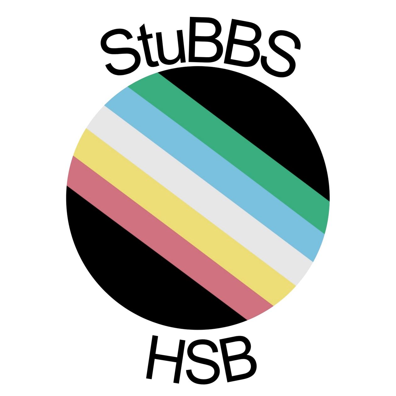 Logo der StuBBS im Design der Disability Pride Flagge