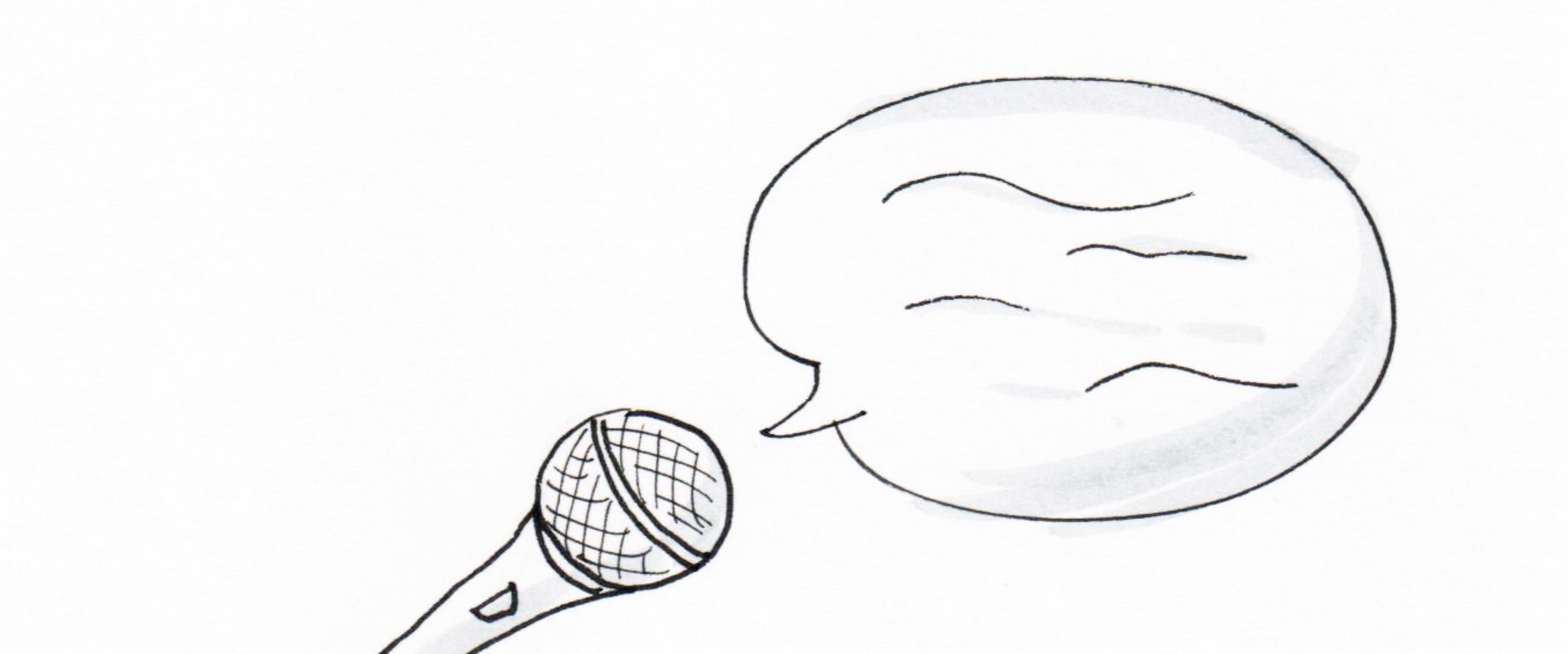 Interview Sketchnote Mikrofon als Sketchnote