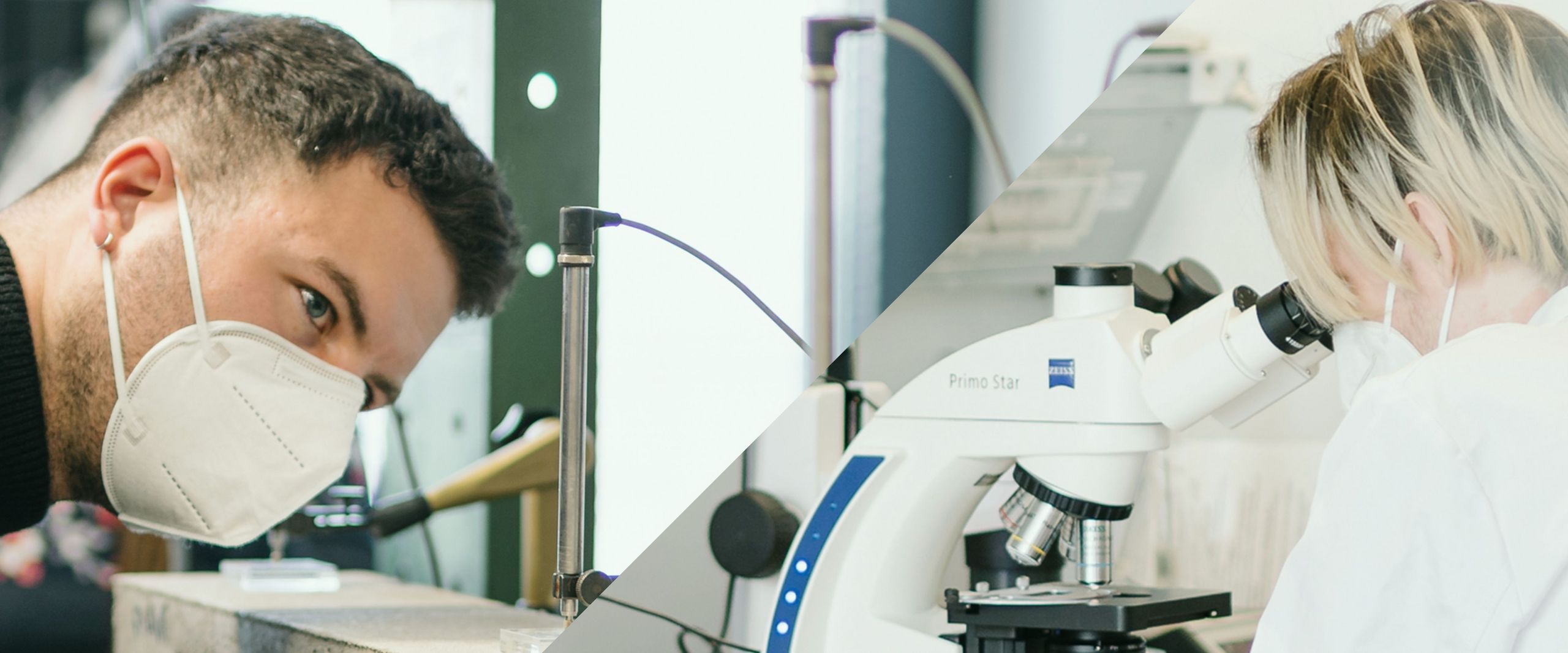 Studierenden Bauingenieurwesen und Umwelttechnik im Labor. Foto: HSB-Rodriguez