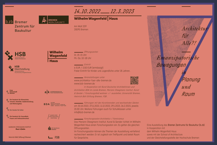 Flyer Ausstellung "Architektur für Alle?!"