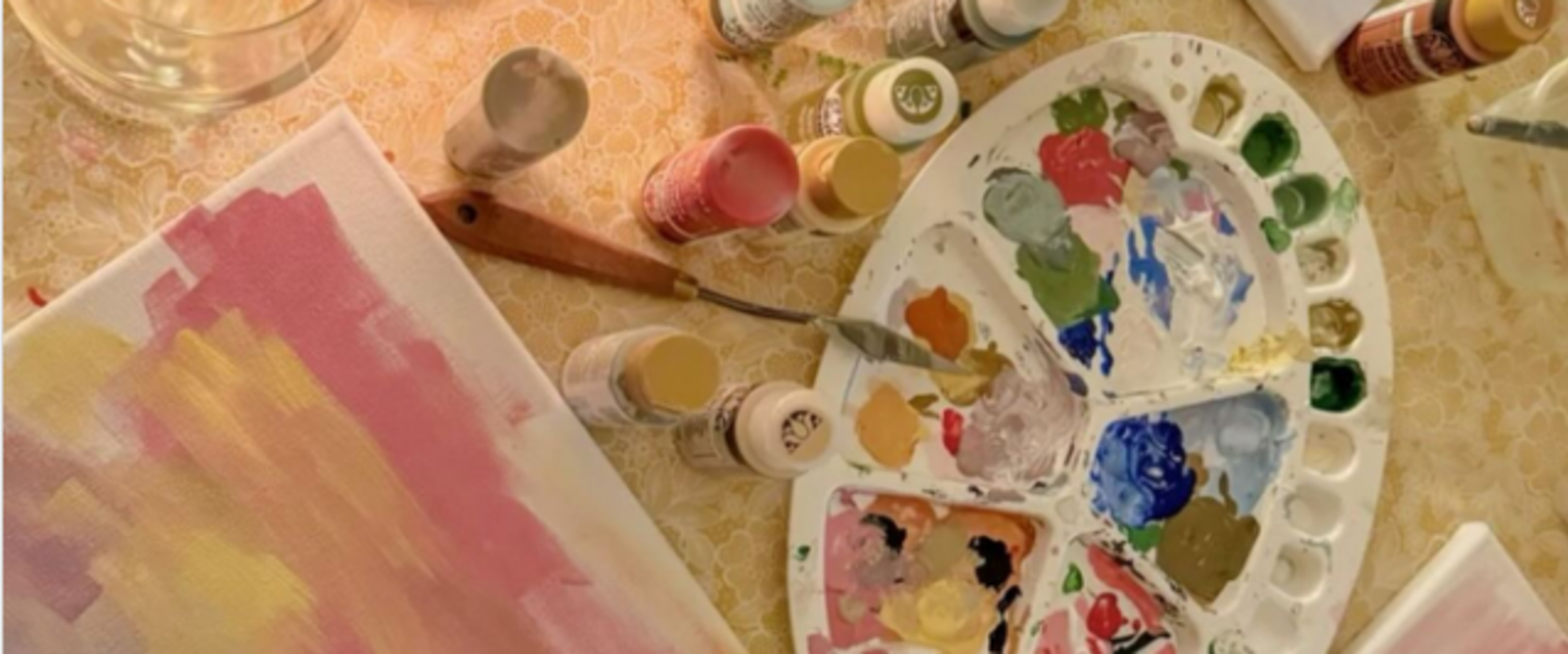 Malfarben und ein Bild
