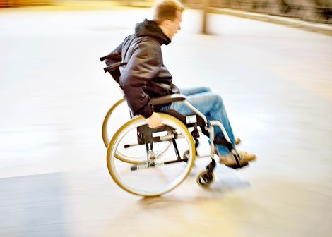 Rollstuhl im Bewegung (Foto @HSB)