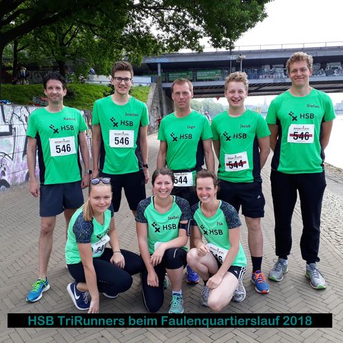 Gruppenbild der L&auml;ufer an der Weser.