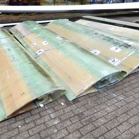 alte Rotorblattsegemente zur Verwertung