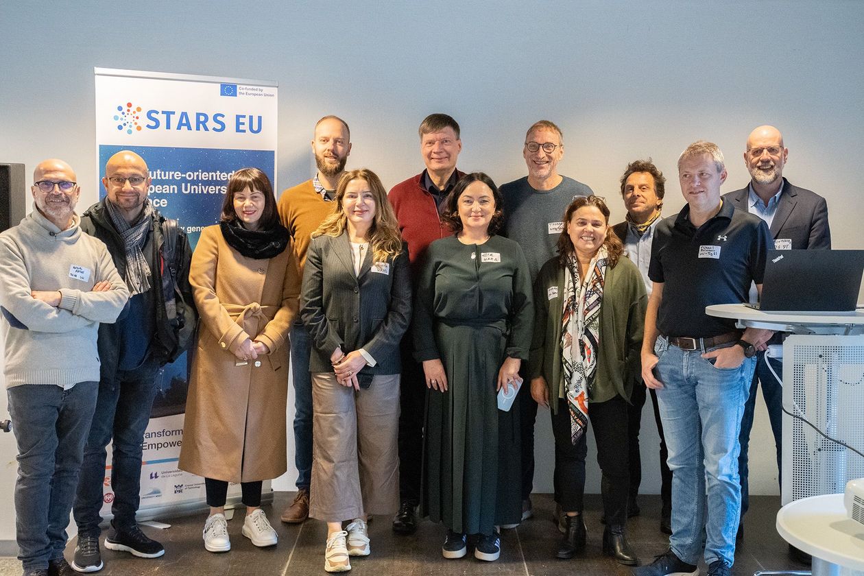 Gruppenfoto der TIG-Leader beim Arbeitstreffen der EU-Hochschulallianz STARS EU an der HSB. Foto: HSB-Ferstl