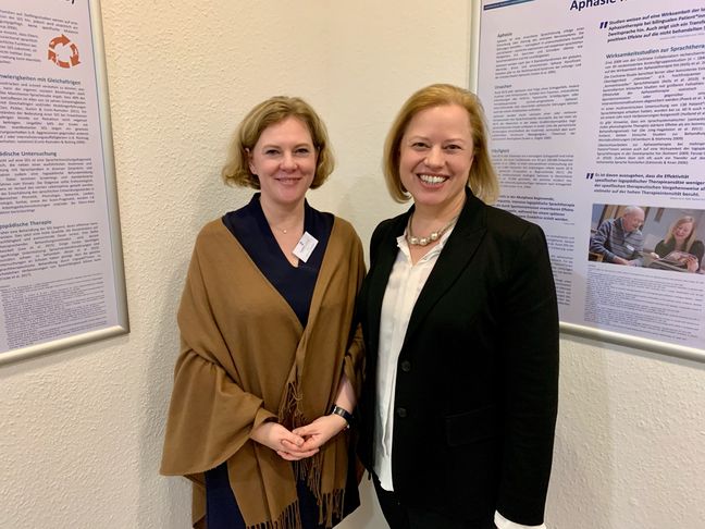 Theralingua Praxisinhaberin und Unternehmerin Tanja Weskamp-Nimmergut und Professorin f&uuml;r Logop&auml;die Dr. Wiebke Scharff Rethfeldt